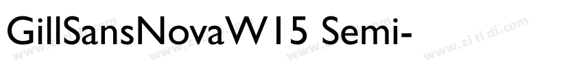 GillSansNovaW15 Semi字体转换